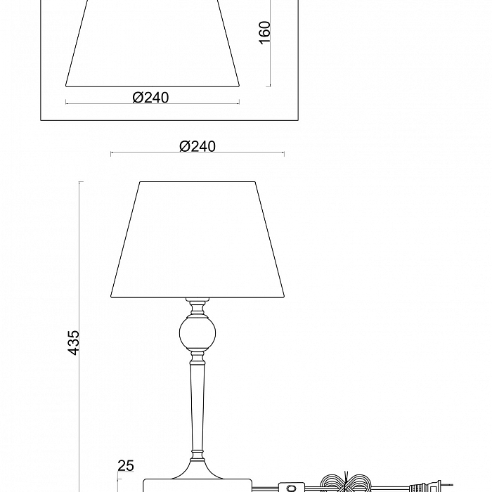 Настольная лампа Freya FR5190TL-01BS1