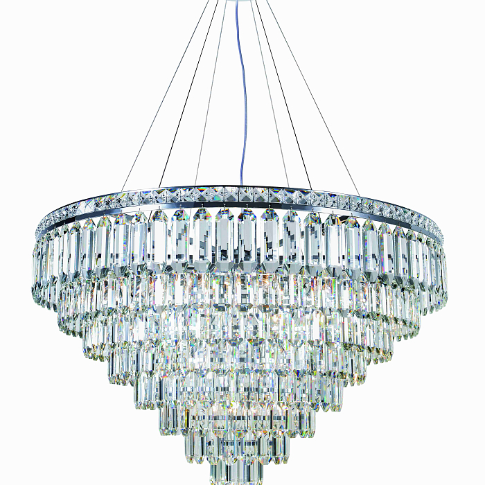 Люстра NewRgy 2796R/18A CHROME+CLEAR