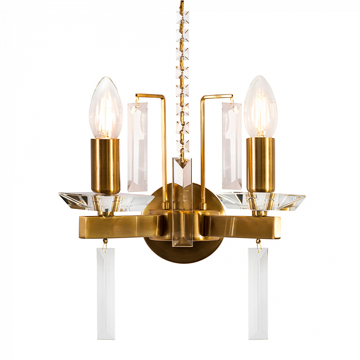Бра Crystal Lux MARRON AP2 BRASS